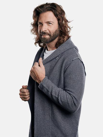 emilio adani Herren Modischer Cardigan mit melangiertem Garn Beige 29665 emilio adani Herren Modischer Cardigan mit melangiertem Garn Beige 29665