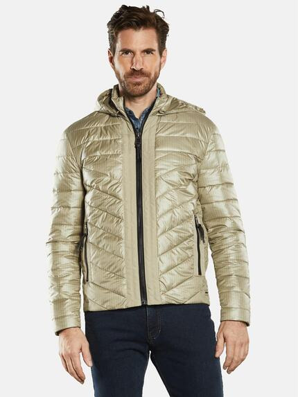 engbers Steppjacke mit abnehmbarer Kapuze Beige