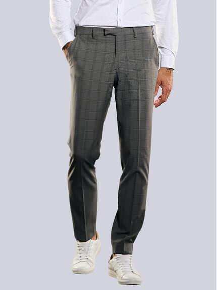 emilio adani Anzug-Hose slim fit Kieselgrau
