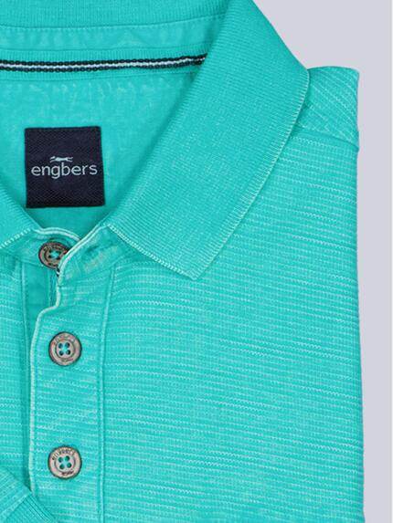 engbers Herren Polo-Shirt meliert Tuerkis 38967 engbers Herren Polo-Shirt meliert Tuerkis 38967