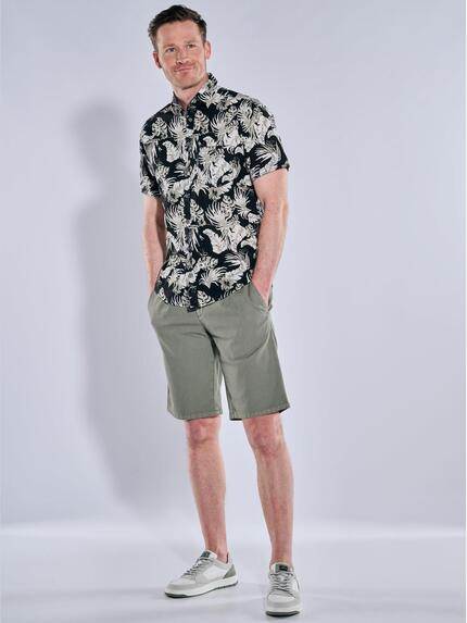 engbers Herren Kurzarm-Hemd gemustert Oliv 38875 engbers Herren Kurzarm-Hemd gemustert Oliv 38875