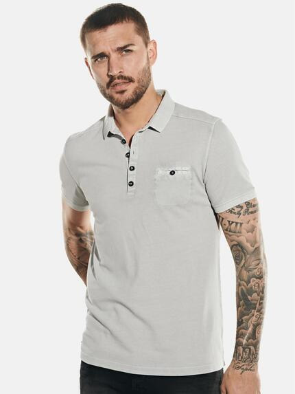 emilio adani Poloshirt Silbergrau