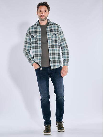 engbers Herren Overshirt kariert Oliv 39128 engbers Herren Overshirt kariert Oliv 39128