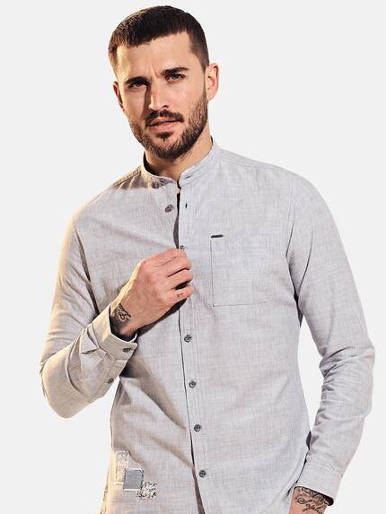 emilio adani Herren Langarm-Hemd aus Leinenmix Weiß 31677 emilio adani Herren Langarm-Hemd aus Leinenmix Weiß 31677