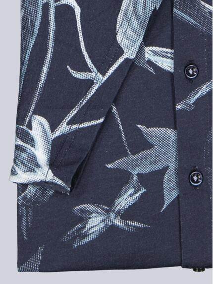 engbers Herren Kurzarm-Hemd gemustert Marineblau 39243 engbers Herren Kurzarm-Hemd gemustert Marineblau 39243