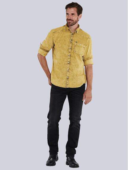 engbers Herren Langarm-Hemd uni Gelb 35657 engbers Herren Langarm-Hemd uni Gelb 35657