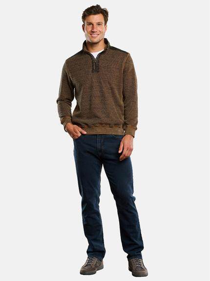 engbers Herren Sweatshirt mit Stehkragen Mandarinorange 33740 engbers Herren Sweatshirt mit Stehkragen Mandarinorange 33740