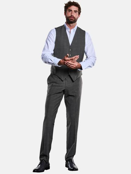 engbers Herren Sakko-Weste kariert Grau 33617 engbers Herren Sakko-Weste kariert Grau 33617