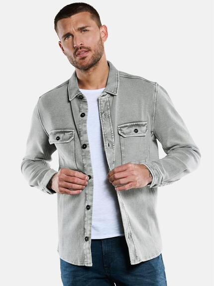 emilio adani Sweat-Overshirt Silbergrau