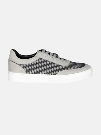 emilio adani Sneaker mit Materialmix Hellgrau