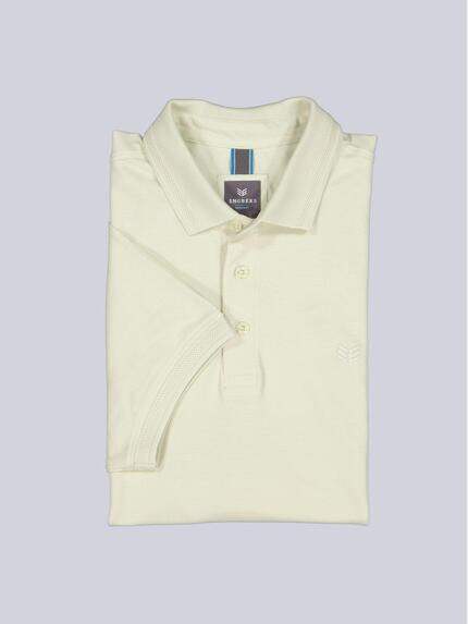 ENGBERS GERMANY Herren Polo-Shirt aus Pima-Baumwolle Hellgelb 38554