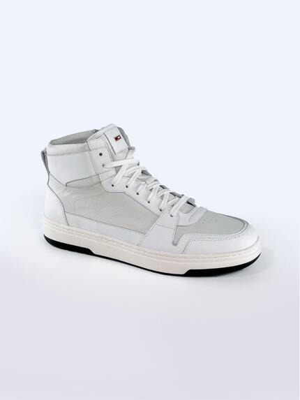 emilio adani Sneaker aus Leder Reinweiss