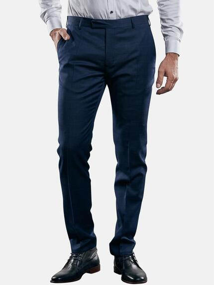 emilio adani Voll elastische Business-Hose Saphirblau