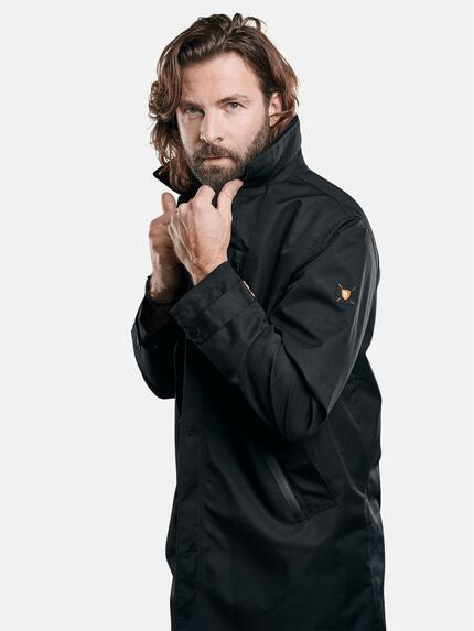 emilio adani Herren wasserdichte lange Jacke Schwarz 29040 emilio adani Herren wasserdichte lange Jacke Schwarz 29040