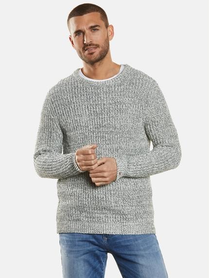 emilio adani Pullover meliert Saphirblau
