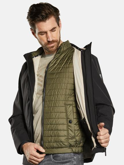 ENGBERS GERMANY Herren Jacke mit herausnehmbarer Weste Schwarz 34433 ENGBERS GERMANY Herren Jacke mit herausnehmbarer Weste Schwarz 34433