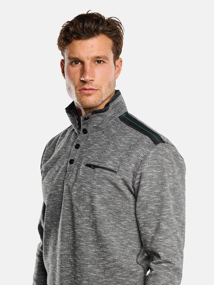 engbers Herren Sweatshirt mit Stehkragen Anthrazit 33837