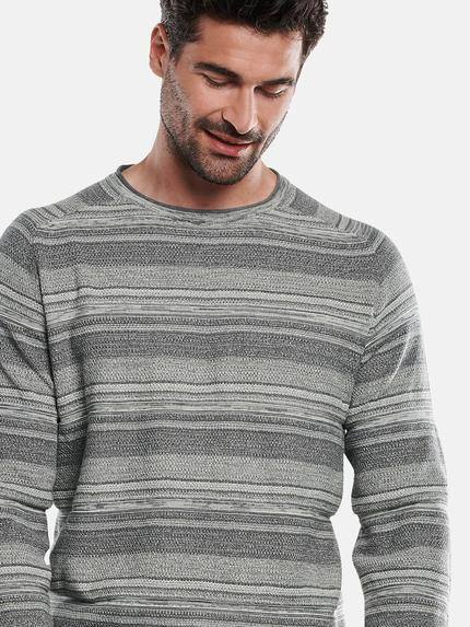 engbers Herren Pullover gestreift Silbergrau 31871 engbers Herren Pullover gestreift Silbergrau 31871