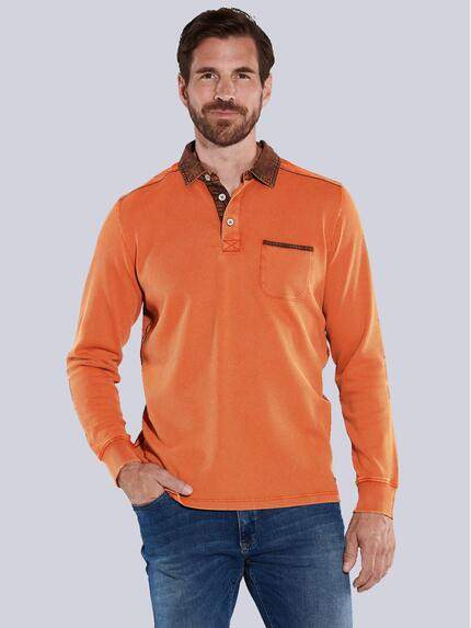 engbers Polo-Shirt uni Dunkelorange