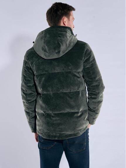 engbers Herren Cordjacke mit Funktionsdetails Dunkelgruen 39249