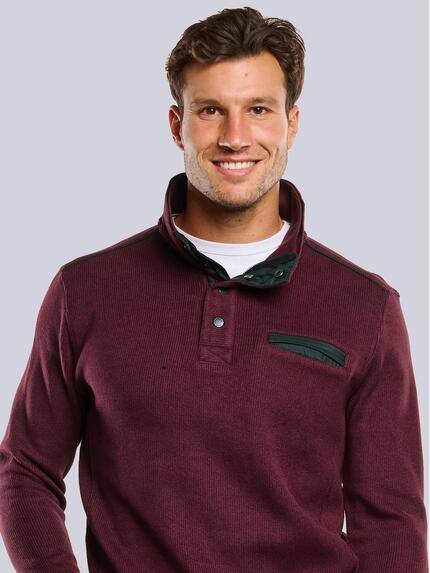 engbers Herren Sweatshirt Stehbund Bordeaux 33750 engbers Herren Sweatshirt Stehbund Bordeaux 33750