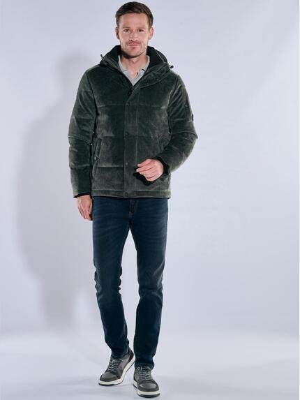 engbers Herren Cordjacke mit Funktionsdetails Dunkelgruen 39249