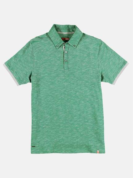 emilio adani Herren Poloshirt mit modischem Button Down Kragen Grün 29249 emilio adani Herren Poloshirt mit modischem Button Down Kragen Grün 29249