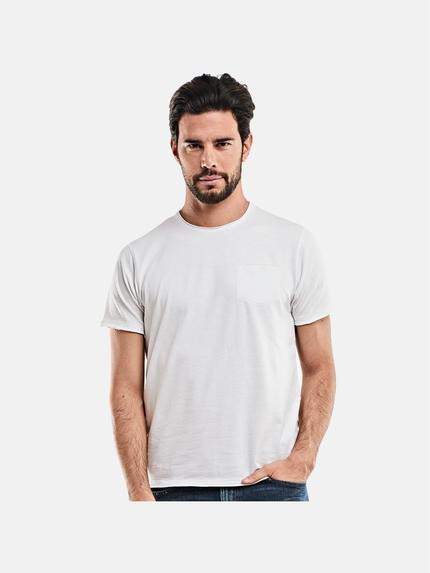 emilio adani Rundhals T-Shirt Reinweiss