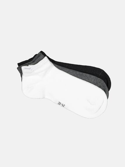 emilio adani Sneaker-Socken im 3er-Set Hellgrau