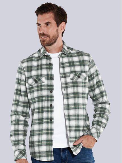 engbers Herren Langarm-Hemd kariert Grün 35534 engbers Herren Langarm-Hemd kariert Grün 35534