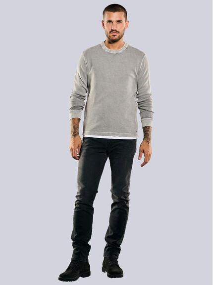 emilio adani Herren Sweatshirt uni Grau 35624 emilio adani Herren Sweatshirt uni Grau 35624