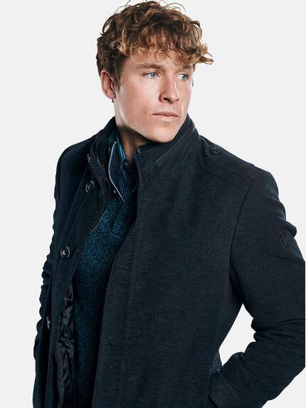 engbers Herren Mantel mit herausnehmbarem Inlet Schwarz 30772 engbers Herren Mantel mit herausnehmbarem Inlet Schwarz 30772