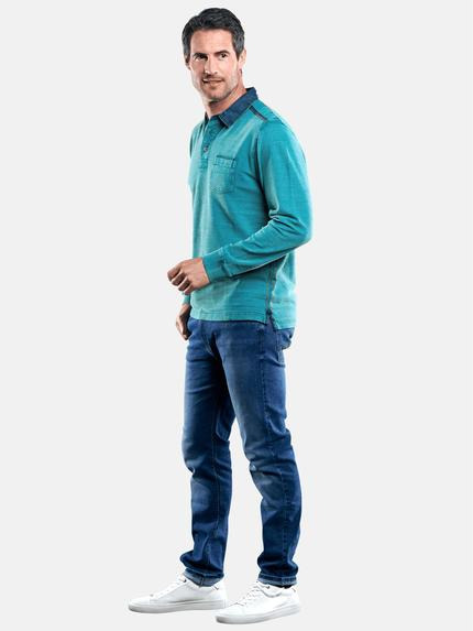 engbers Herren Poloshirt langarm Petrolgruen 29233 engbers Herren Poloshirt langarm Petrolgruen 29233