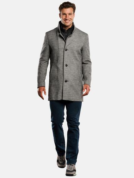 engbers Herren Mantel mit Inlet Schokobraun 33588 engbers Herren Mantel mit Inlet Schokobraun 33588