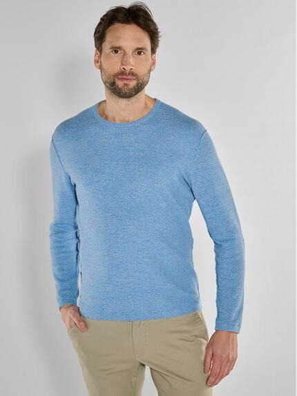 engbers Pullover uni Mittelblau