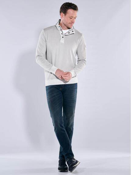 engbers Herren Sweatshirt Stehbund Hellgrau 40146