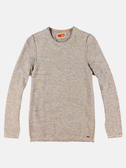 emilio adani Softer Rundhals Pullover Beige