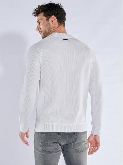 emilio adani Herren Rundhals Pullover Hellgrau 39953