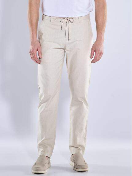 ENGBERS GERMANY Herren Chino mit Leinenanteil Beige 38860 ENGBERS GERMANY Herren Chino mit Leinenanteil Beige 38860