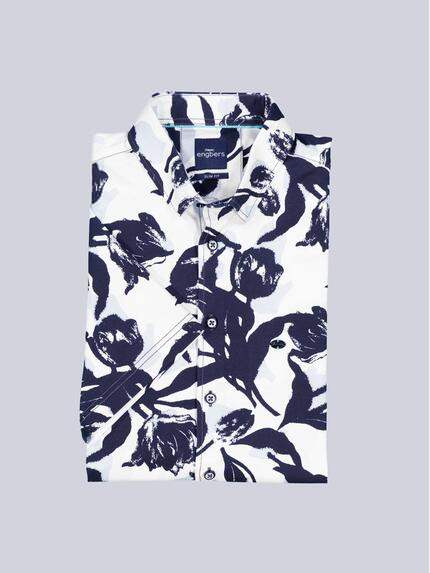 engbers Herren Kurzarm-Hemd gemustert Anthrazit 39034 engbers Herren Kurzarm-Hemd gemustert Anthrazit 39034