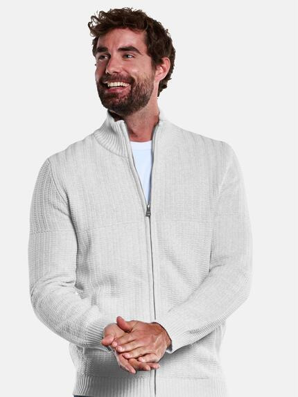 engbers Herren Strickjacke strukturiert Silbergrau 33387 engbers Herren Strickjacke strukturiert Silbergrau 33387