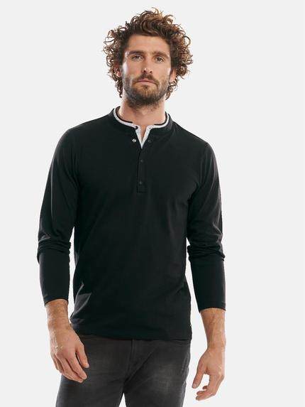 emilio adani Langarmshirt im Lagenlook Schwarz