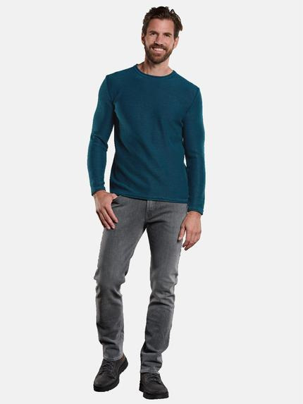 engbers Herren Pullover Rundhals Petrolblau 34138 engbers Herren Pullover Rundhals Petrolblau 34138
