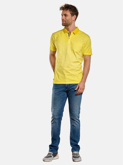 engbers Herren Polo-Shirt leicht meliert Zitronengelb 33146 engbers Herren Polo-Shirt leicht meliert Zitronengelb 33146