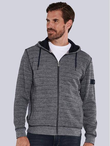 engbers Herren Sweatjacke mit Kapuze Blau 35645 engbers Herren Sweatjacke mit Kapuze Blau 35645