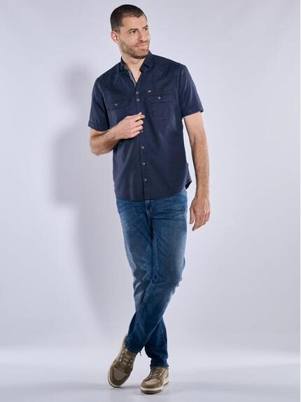 engbers Herren Kurzarm-Hemd regular Marineblau 36871 engbers Herren Kurzarm-Hemd regular Marineblau 36871