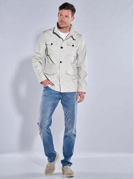 ENGBERS GERMANY Herren Jacke im Fieldjacket Design Naturweiss 38405 ENGBERS GERMANY Herren Jacke im Fieldjacket Design Naturweiss 38405