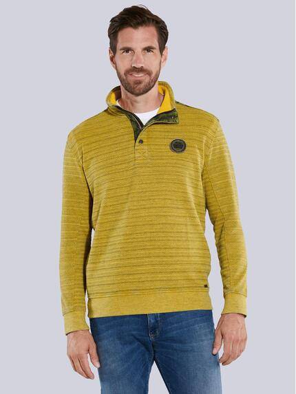 engbers Sweatshirt mit Stehkragen Gelb
