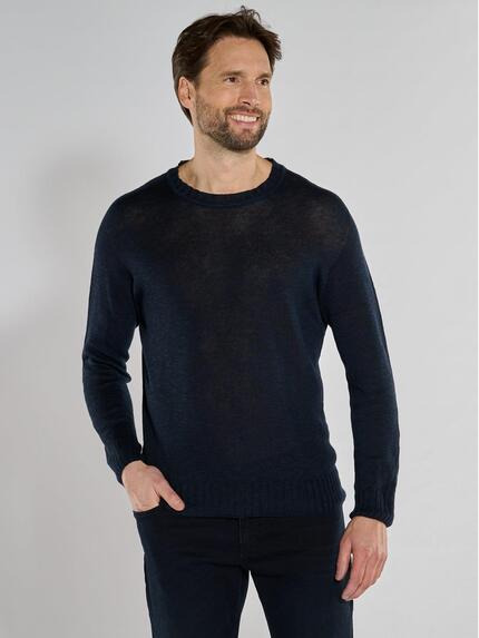 ENGBERS GERMANY Pullover uni Marineblau