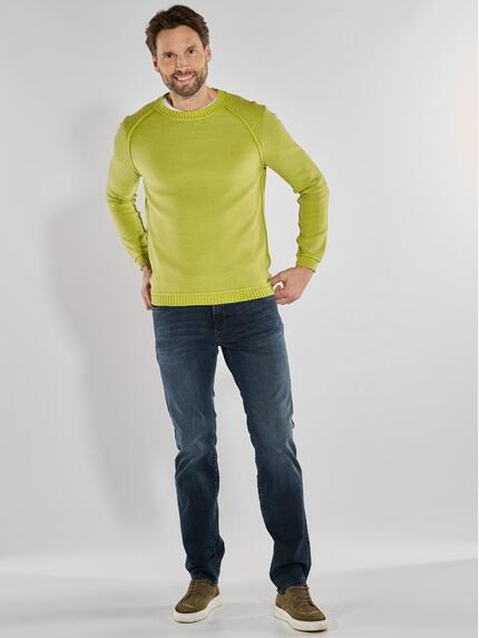 engbers Herren Pullover uni Grün 36697 engbers Herren Pullover uni Grün 36697